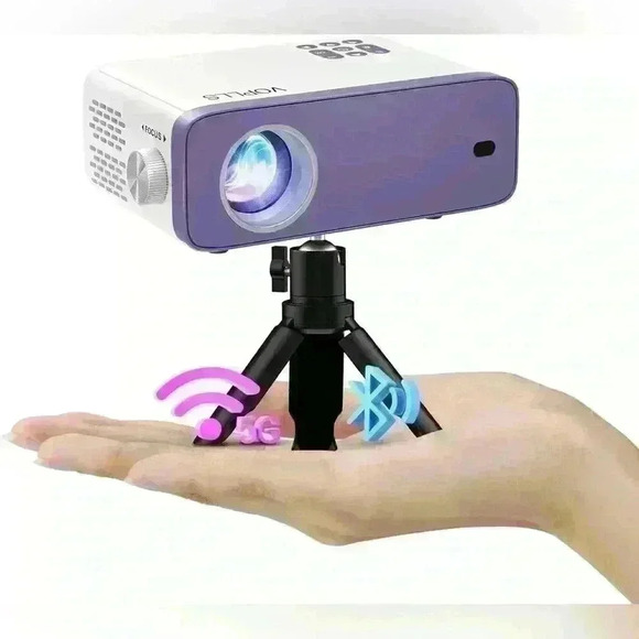 NWT📺 Mini Projector WiFi Bluetooth 1080P - Picture 1 of 10